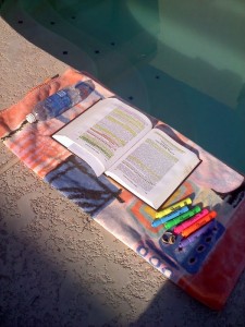 Poolside Studying, Ruth Carter