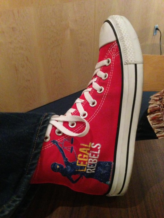 Close-up of my Magic Red Chucks - photo by Pam Slim (used with permission)
