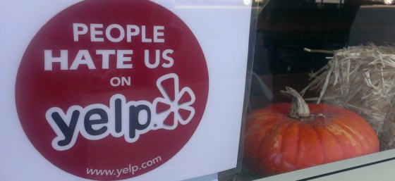 People Hate Us on Yelp by danoxster from Flickr (Creative Commons License)