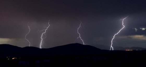 Hueco Tanks Lightening Storm by Dana Le from Flickr (Creative Commons License)