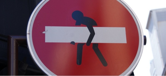 Attention - Man Stealing White Stripe by Julian Mason from Flickr (Creative Commons License)