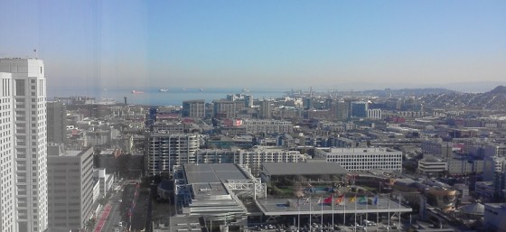 This was the view from my hotel in San Francisco last weekend. I'm so glad it overlooked the water.